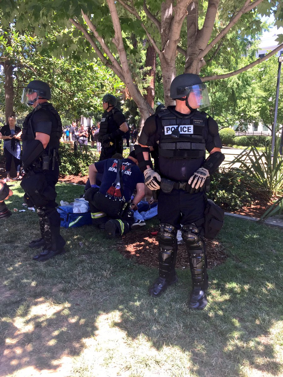 Multiple Stabbings Reported At Neo-Nazi Rally In Sacramento