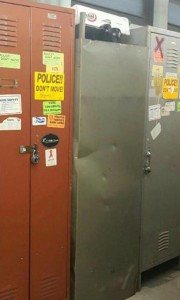This NYPD Locker Was Turned Upside Down And The Image Was Posted To Facebook.
