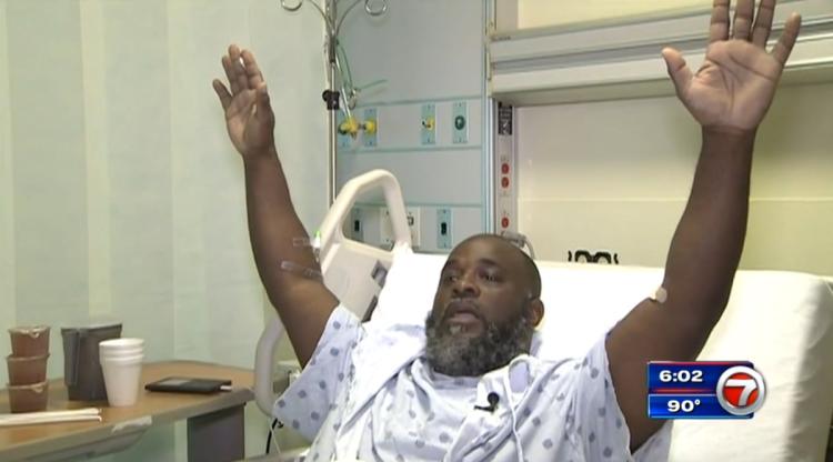 Man With Hands Up Shot By Police