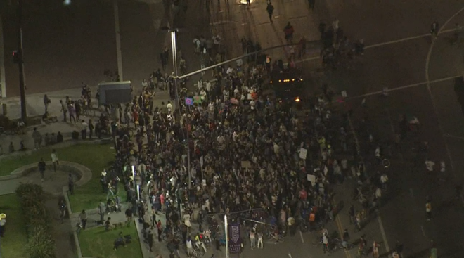 Officer Hit With His Own Handcuffs, Gun Stolen During Protest