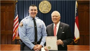 Governor Deal Honors Trooper Who Helped Orphaned Children.