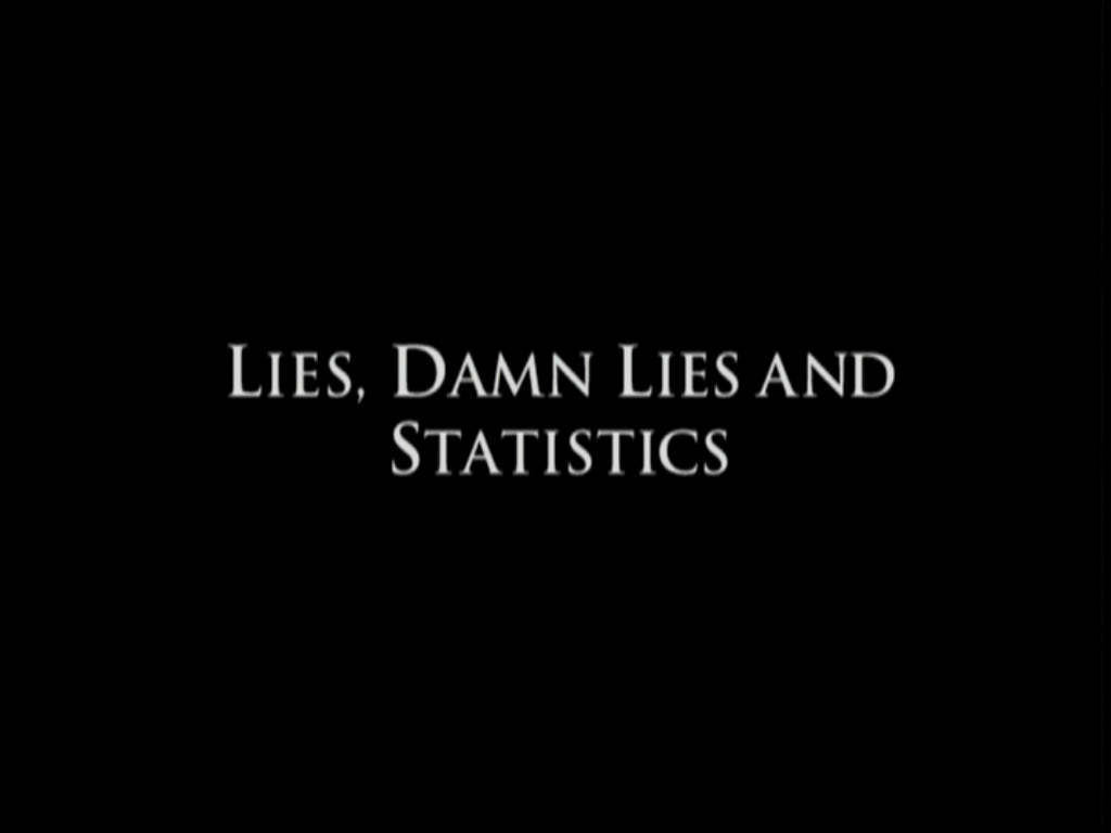Lies, Damned Lies, And Statistics