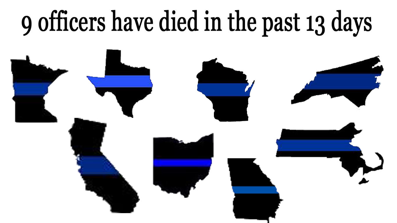 13 Days And 9 Police Officers…….