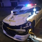 Watch Bulldozer Crush Police Car In Pursuit