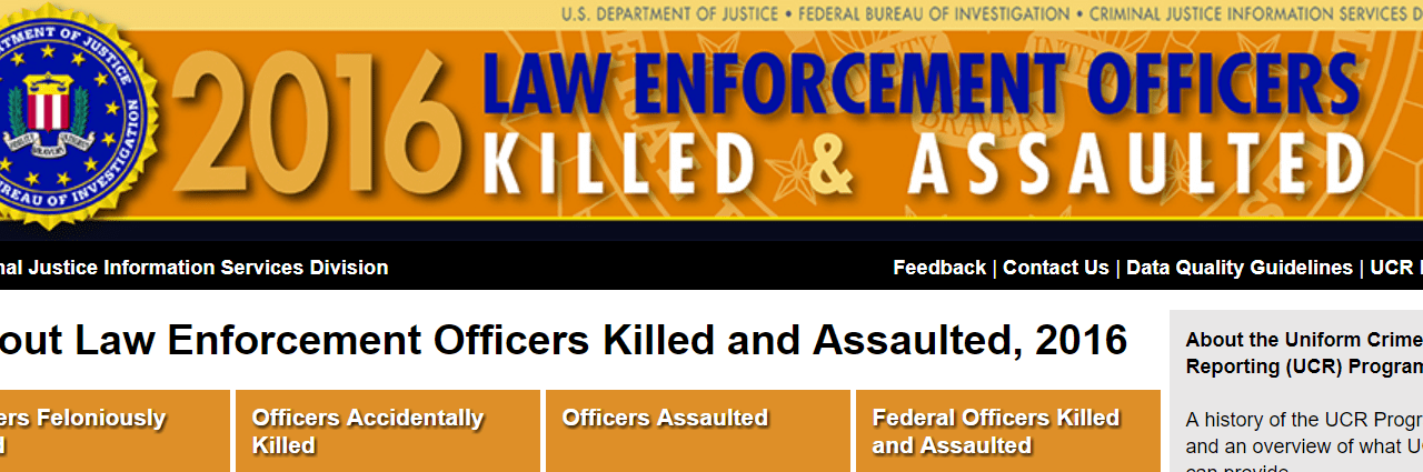 FBI: Police Officer Felonious Deaths Up 60%