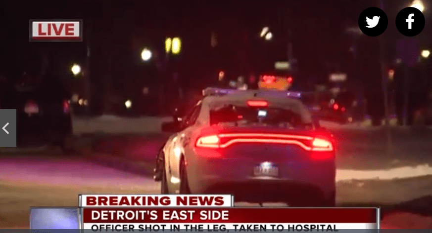Detroit Police Officer Shot, Suspect Barricaded