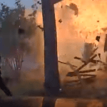 Watch: Texas Officers Approach Home As It Explodes