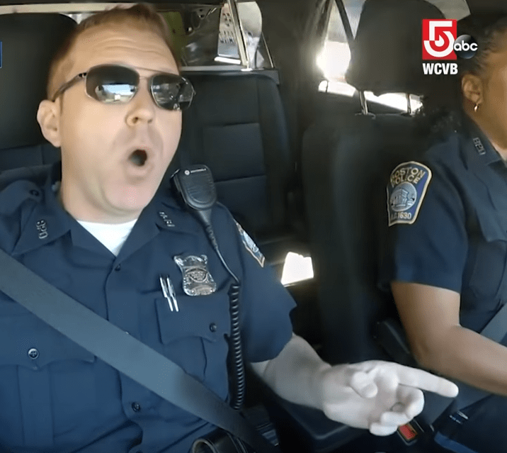 Boston PD Sings Glorious Tribute To America