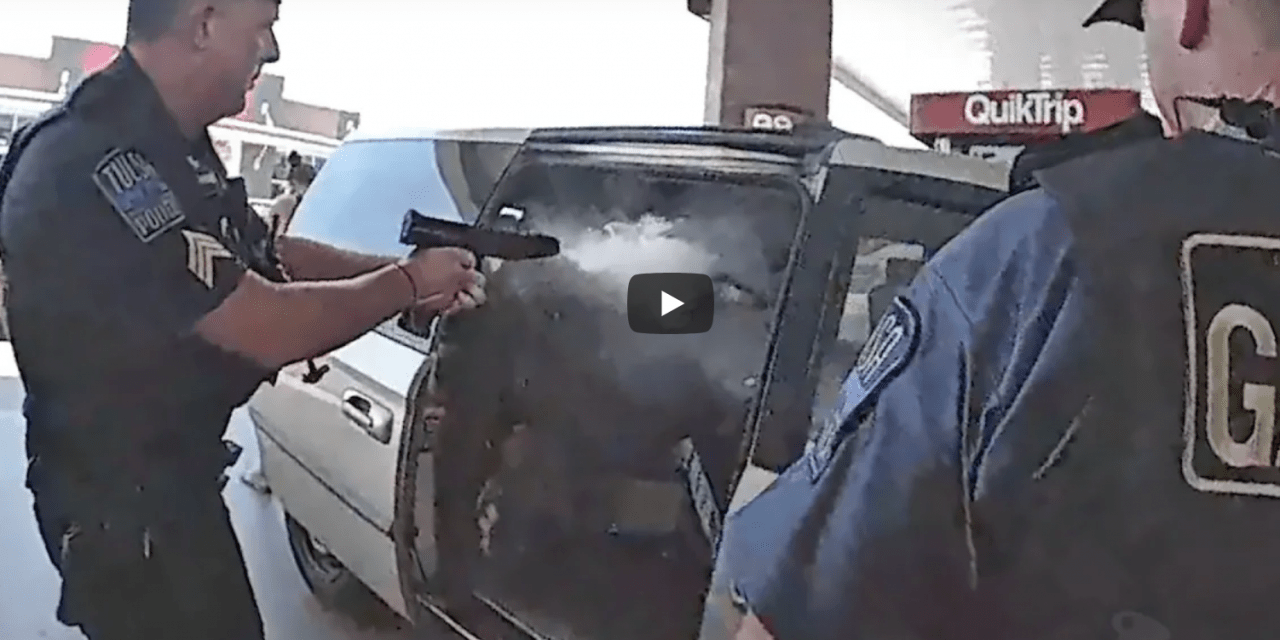 Watch: Tulsa Police Sergeant Shot Deploying Less Lethal