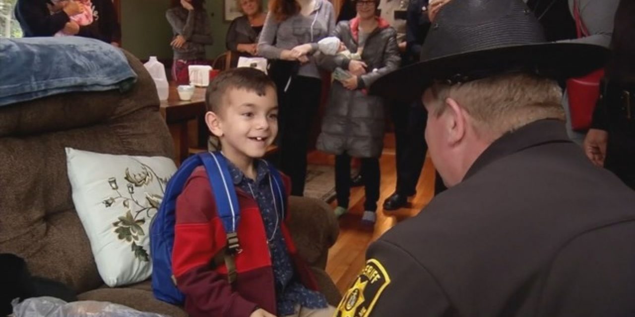 Maine Officers Escort Boy To Final Chemo Treatment
