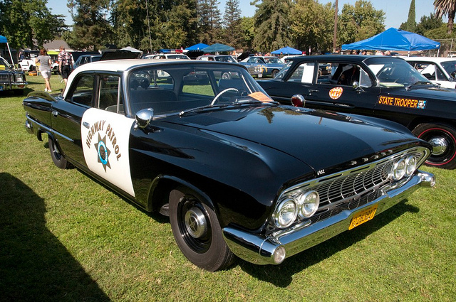 jay leno on patrol in a 1961 dodge polara police car law officer 1961 dodge polara police car