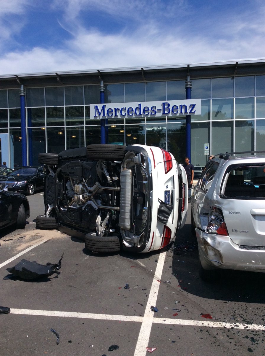 Woman Flips Mercedes Benz Suv On Side During Test Drive