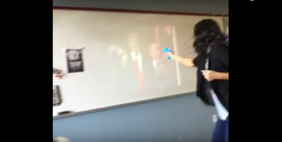 School Teacher Posts Video Of Her Shooting President Trump