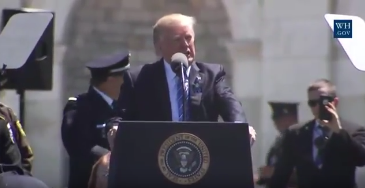 President Trump Speaks At The 36th Annual Peace Officers' Memorial ...