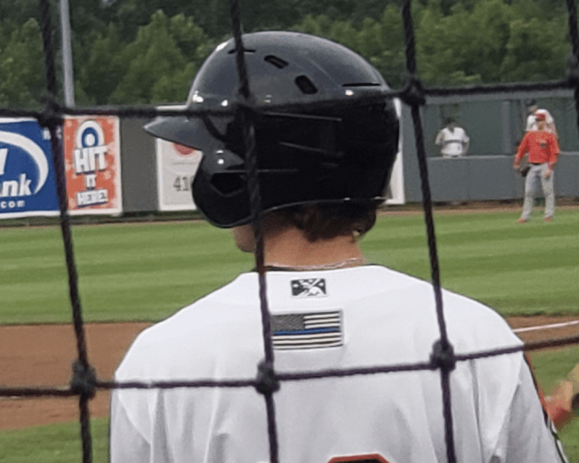 Minor league baseball team wears Blue Lives Matter patch on uniform