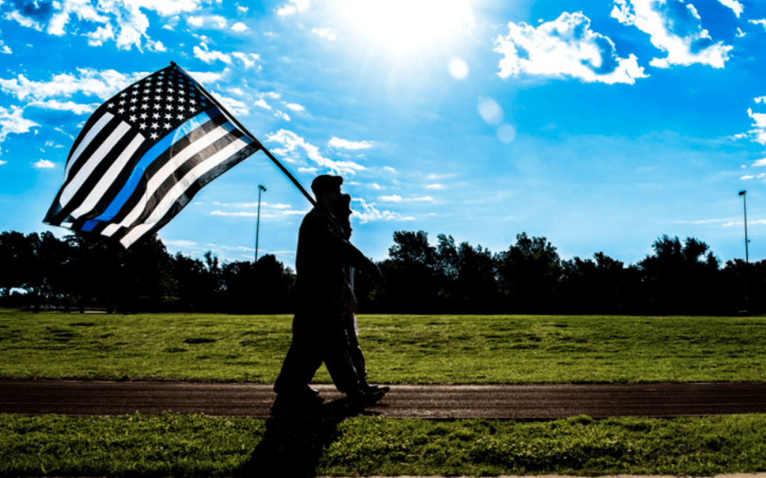 Family of fallen officer forced to remove Blue Lives Matter flag amid