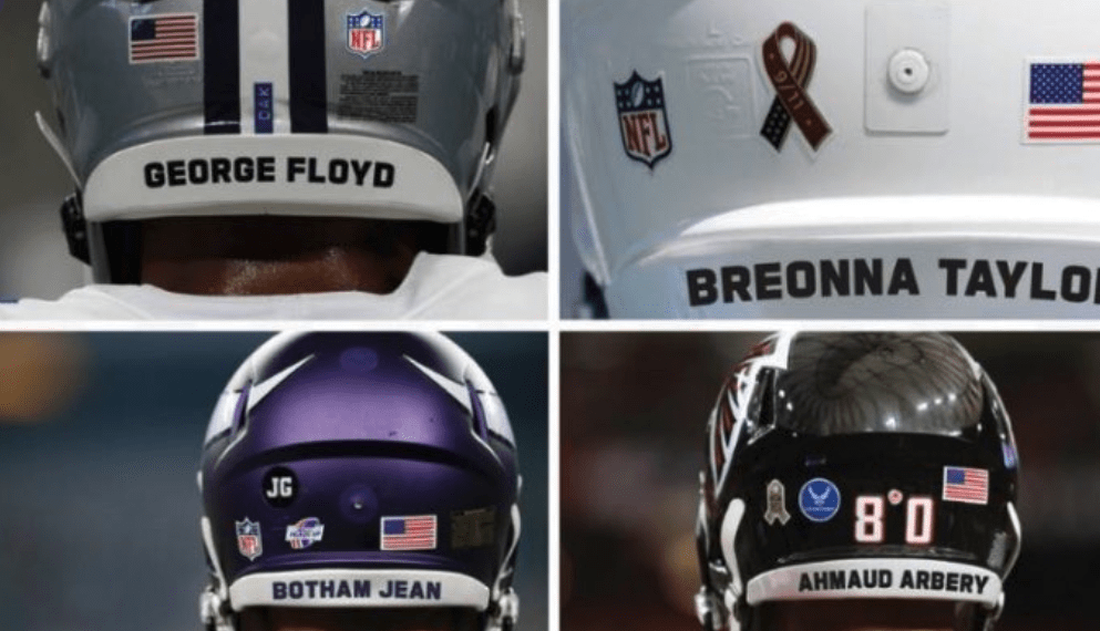 NFL will allow social justice messages in end zone, decals on helmets